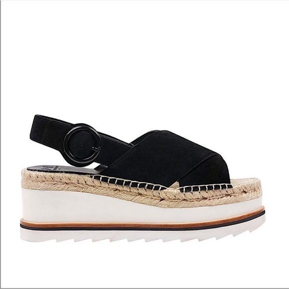 Marc Fisher Glenna Platform Espadrille Slingback Size 6.5 EUC - Picture 1 of 9